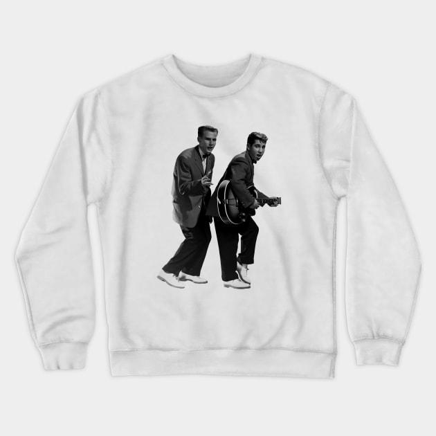 Young Simon and Garfunkel Crewneck Sweatshirt by TheMusicFav